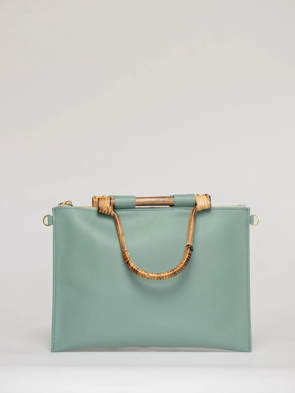 The Bamboo Clutch + Crossbody | Seafoam - Image 2