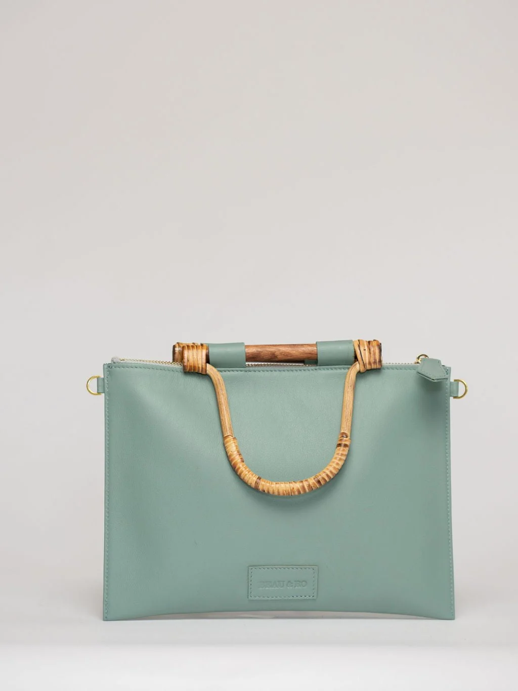 The Bamboo Clutch + Crossbody | Seafoam - Image 3