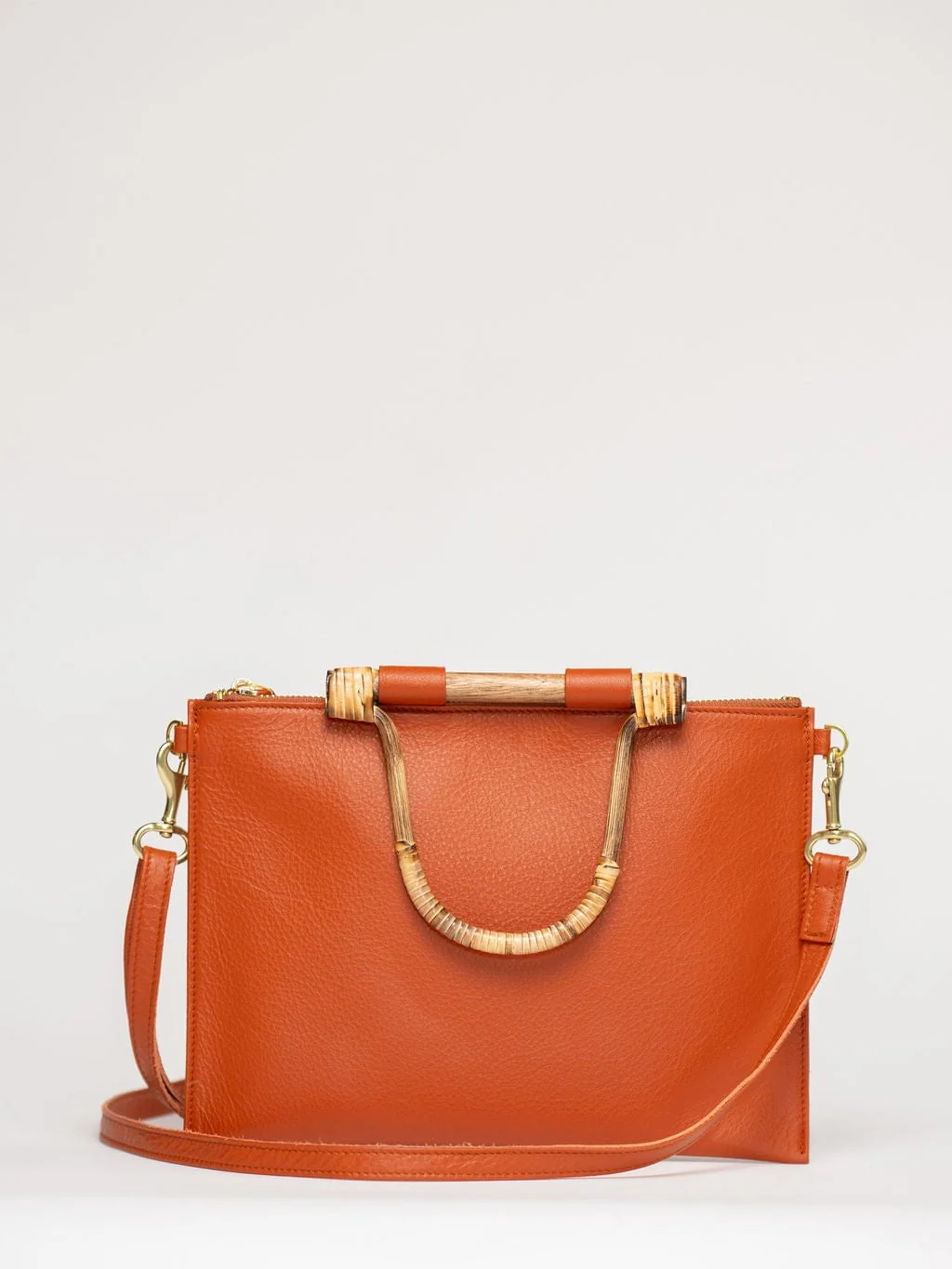 The Bamboo Clutch + Crossbody | Spice