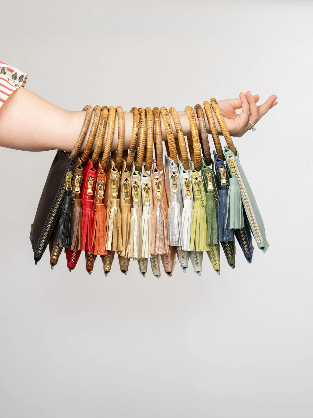 The Bamboo Ring Wristlet | Chocolate - Image 3