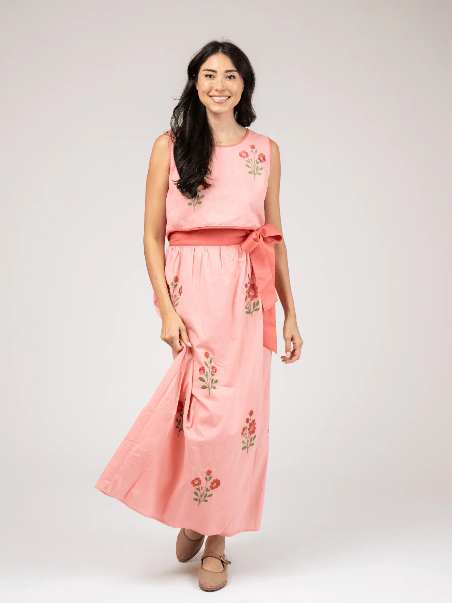 The Beach Tank + Sullivan Skirt Set | Pink Fleur - Image 3