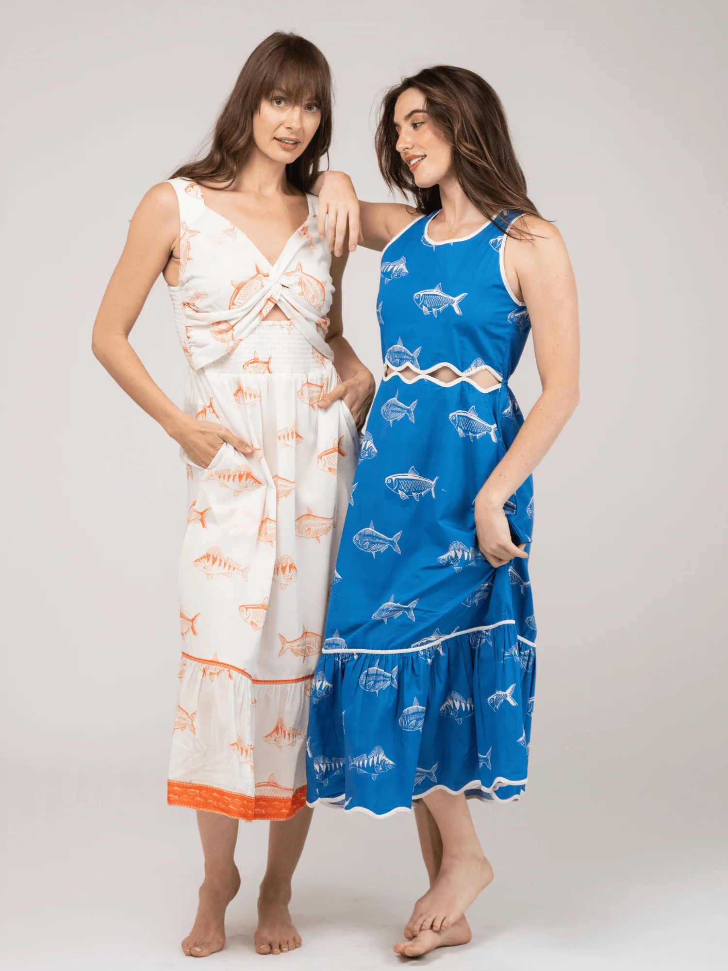 The Blake Dress | Orange Fish - Image 6