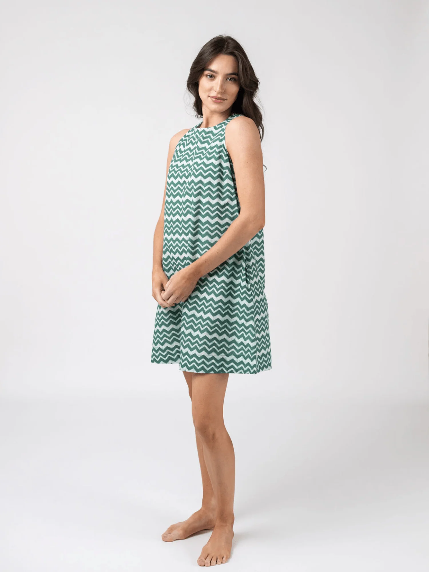 The Capri Shift Dress | Cyan Wave - Image 4