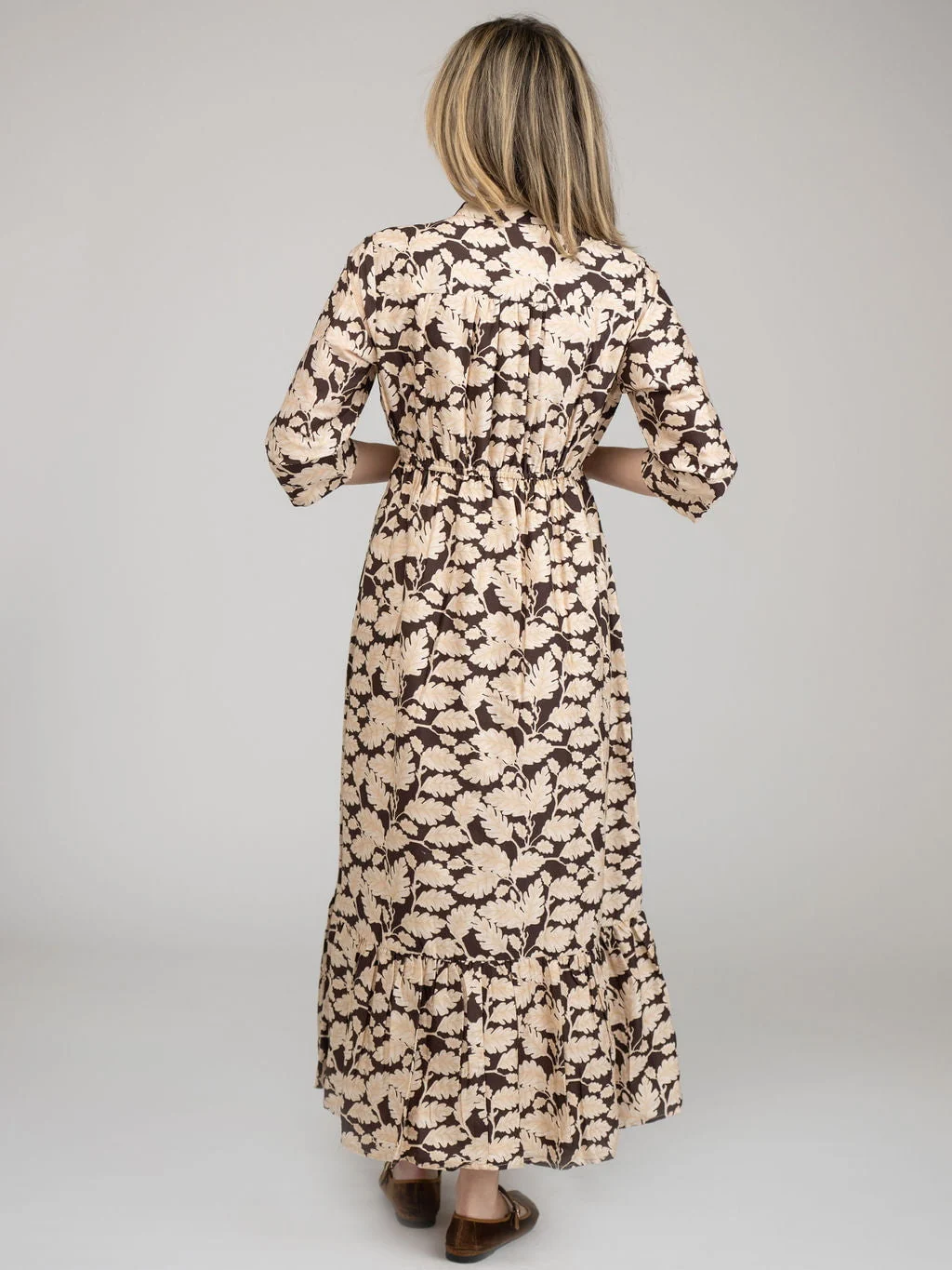 The Christie Dress | Brown Foilage - Image 5
