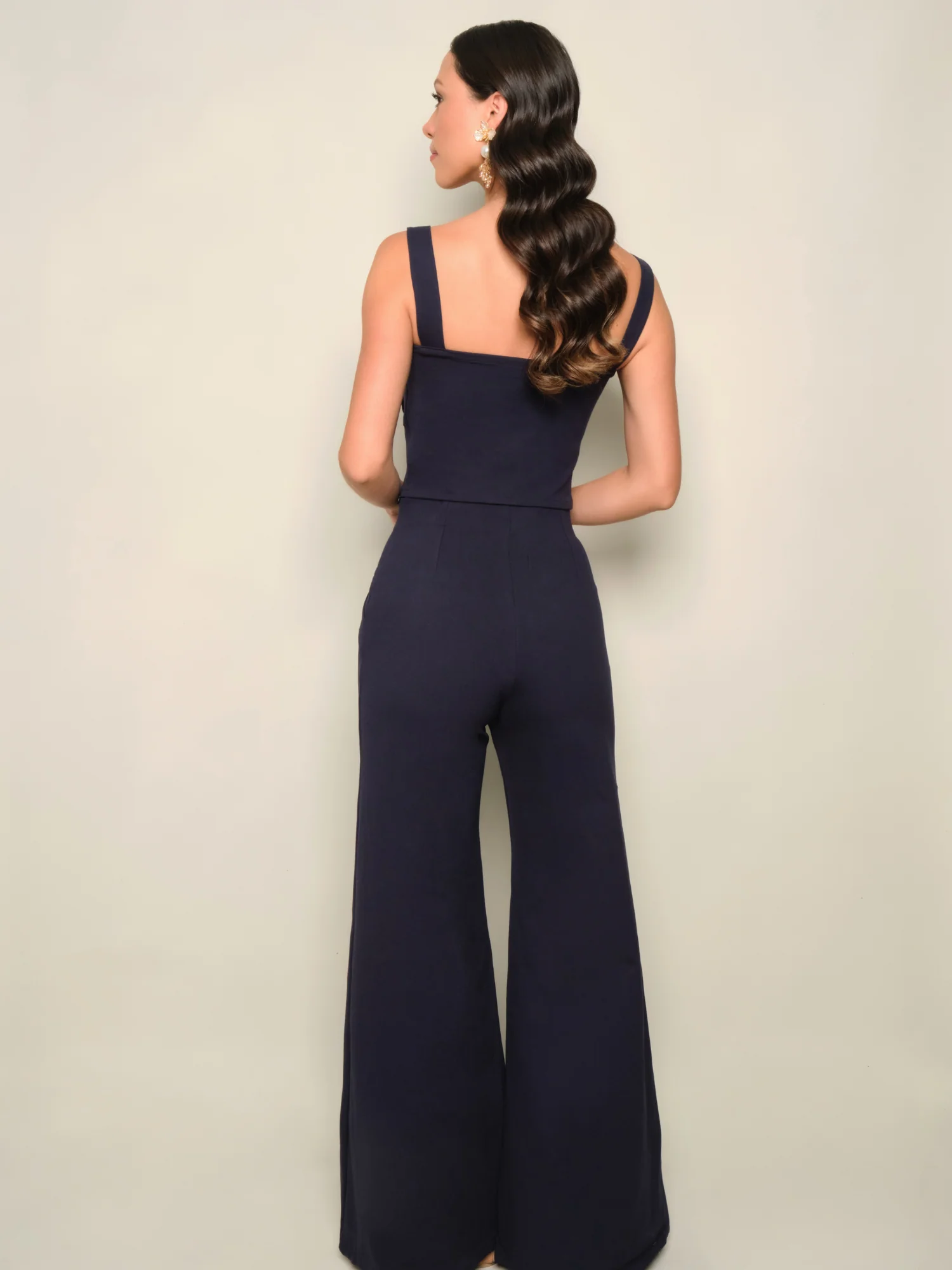The Cruise Croptop in Navy Blue - Image 3