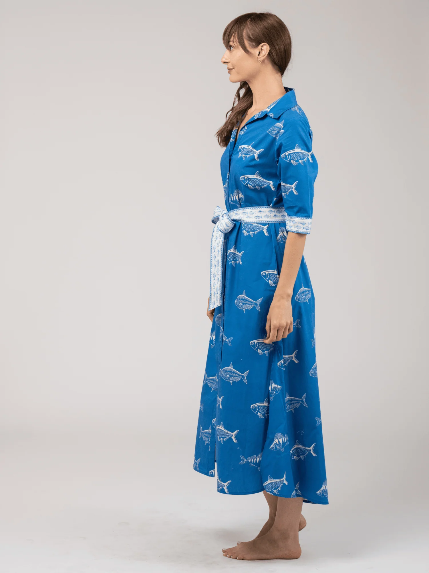 The Eloise Dress | Blue Fish - Image 3