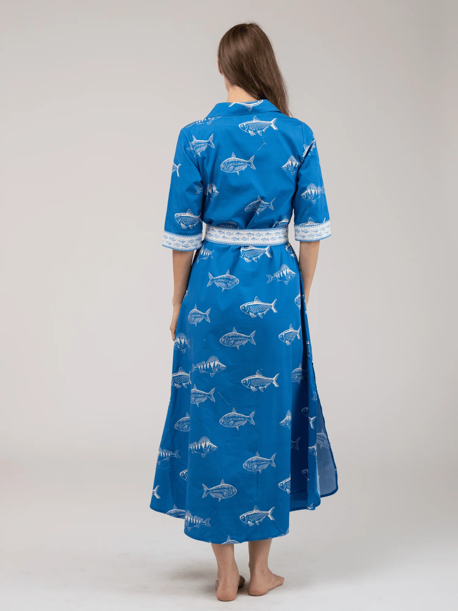 The Eloise Dress | Blue Fish - Image 4