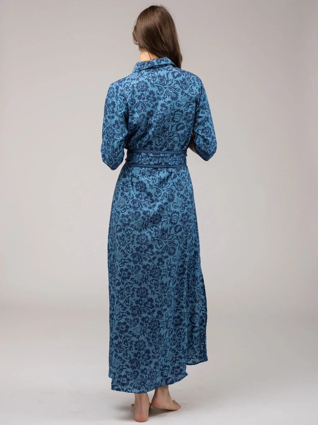 The Eloise Dress | Navy Flore - Image 4