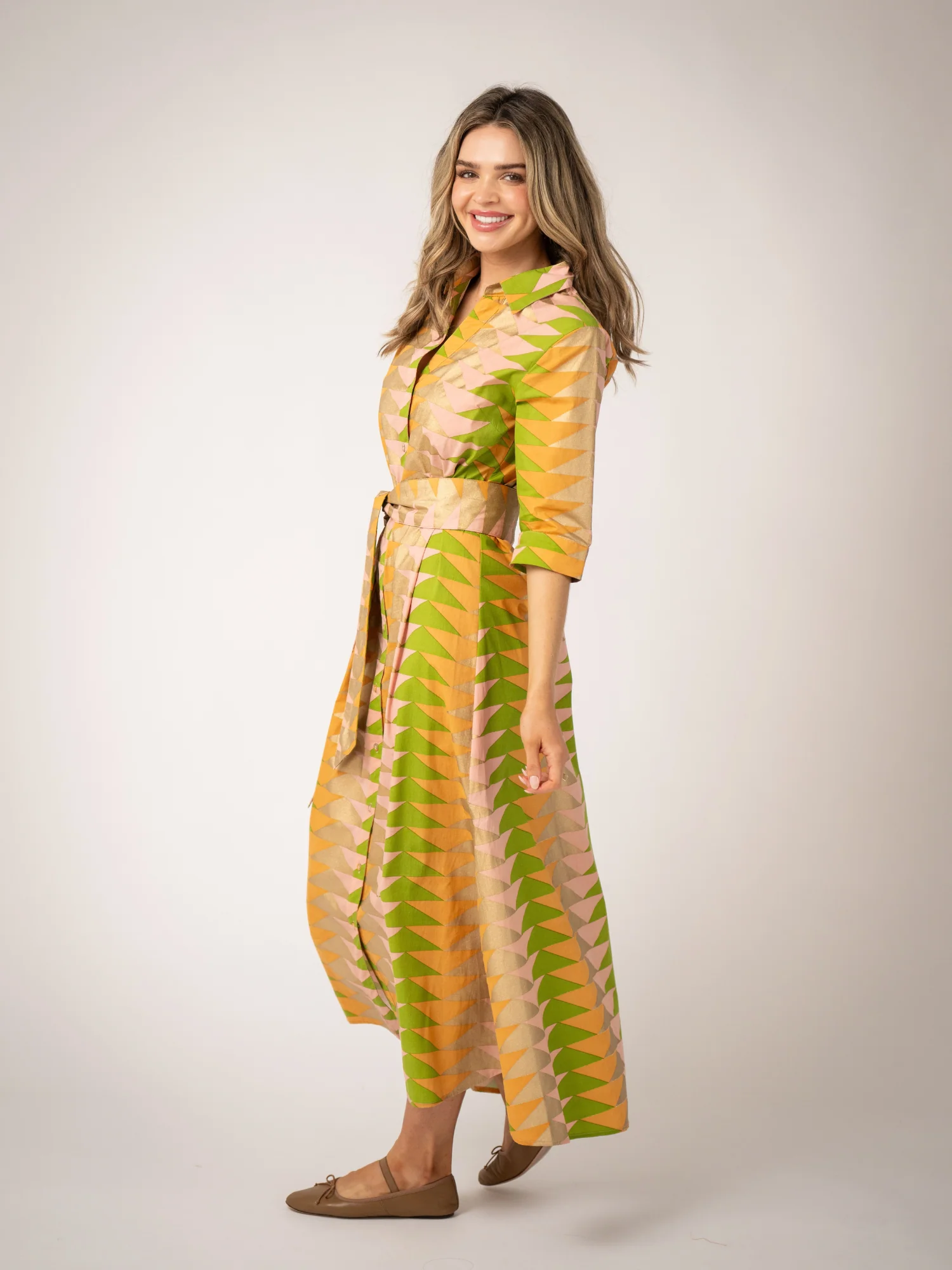 The Eloise Dress | Sunrise Bagru Triangle - Image 5