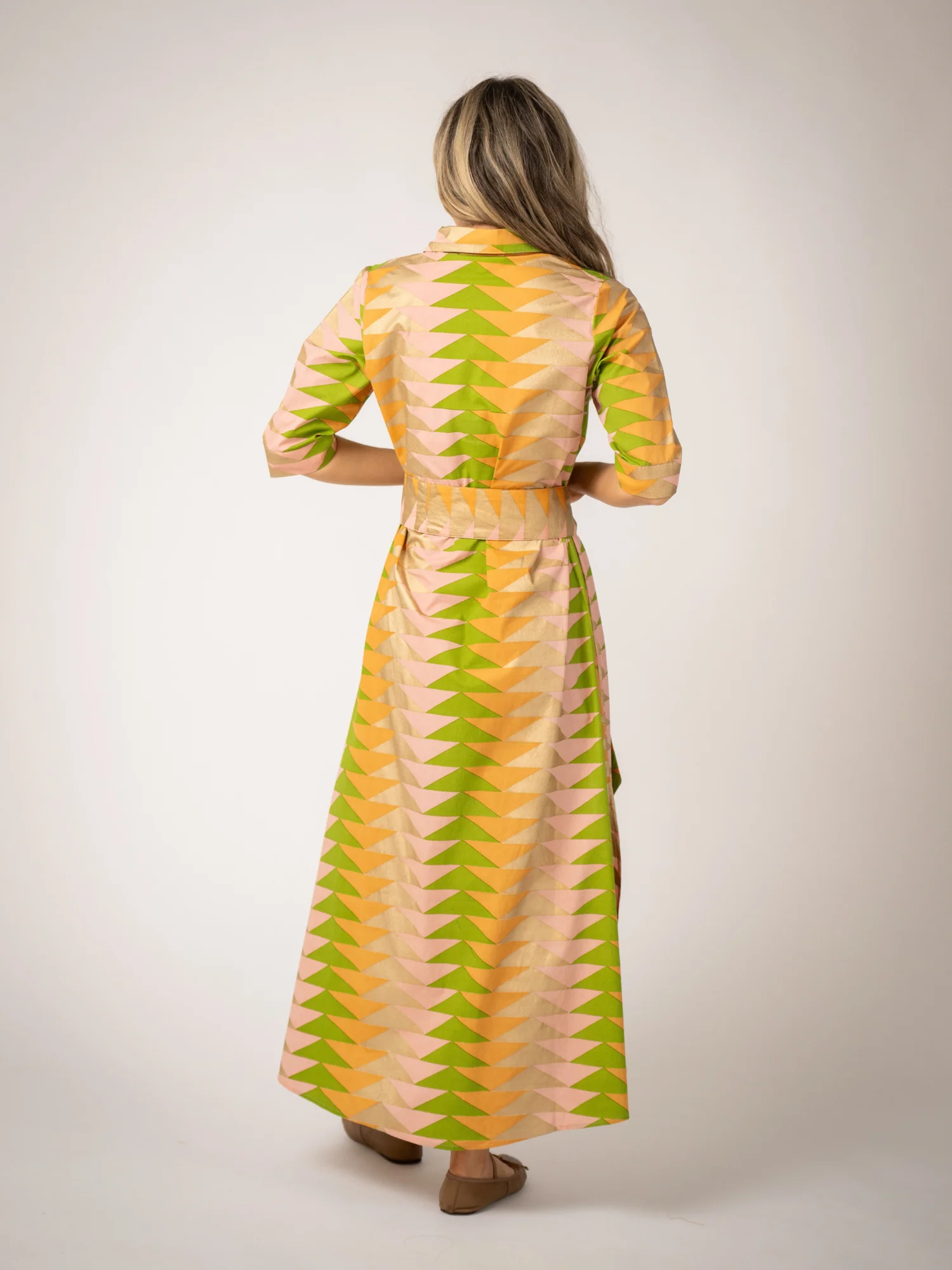 The Eloise Dress | Sunrise Bagru Triangle - Image 6