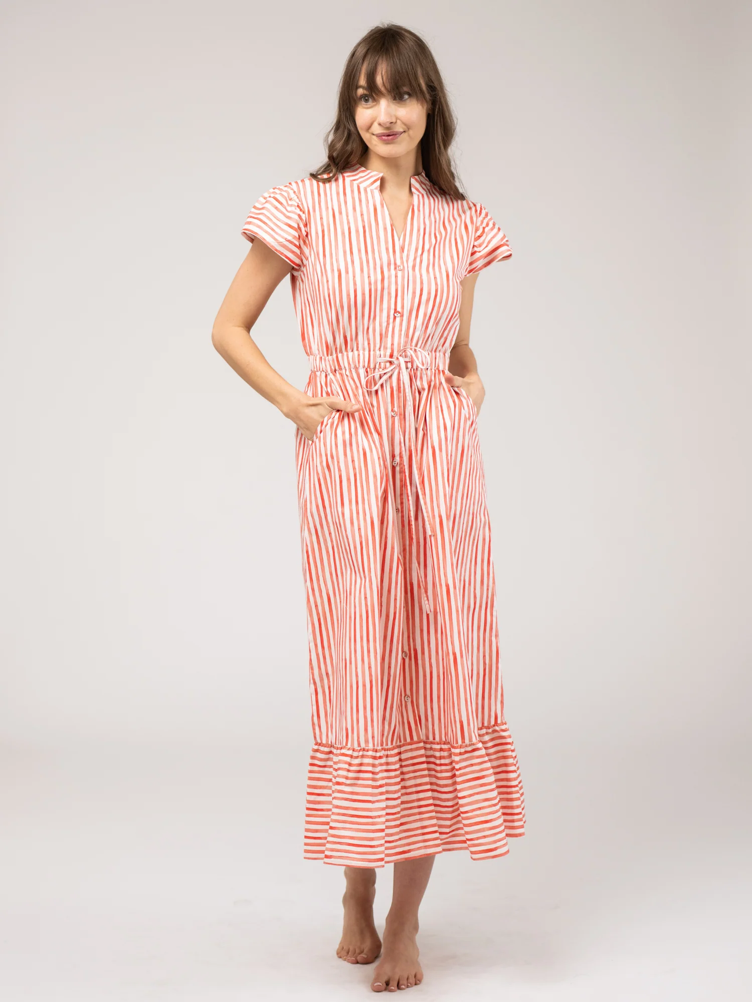 The Flutter Midi Dress | Sorrento Stripe