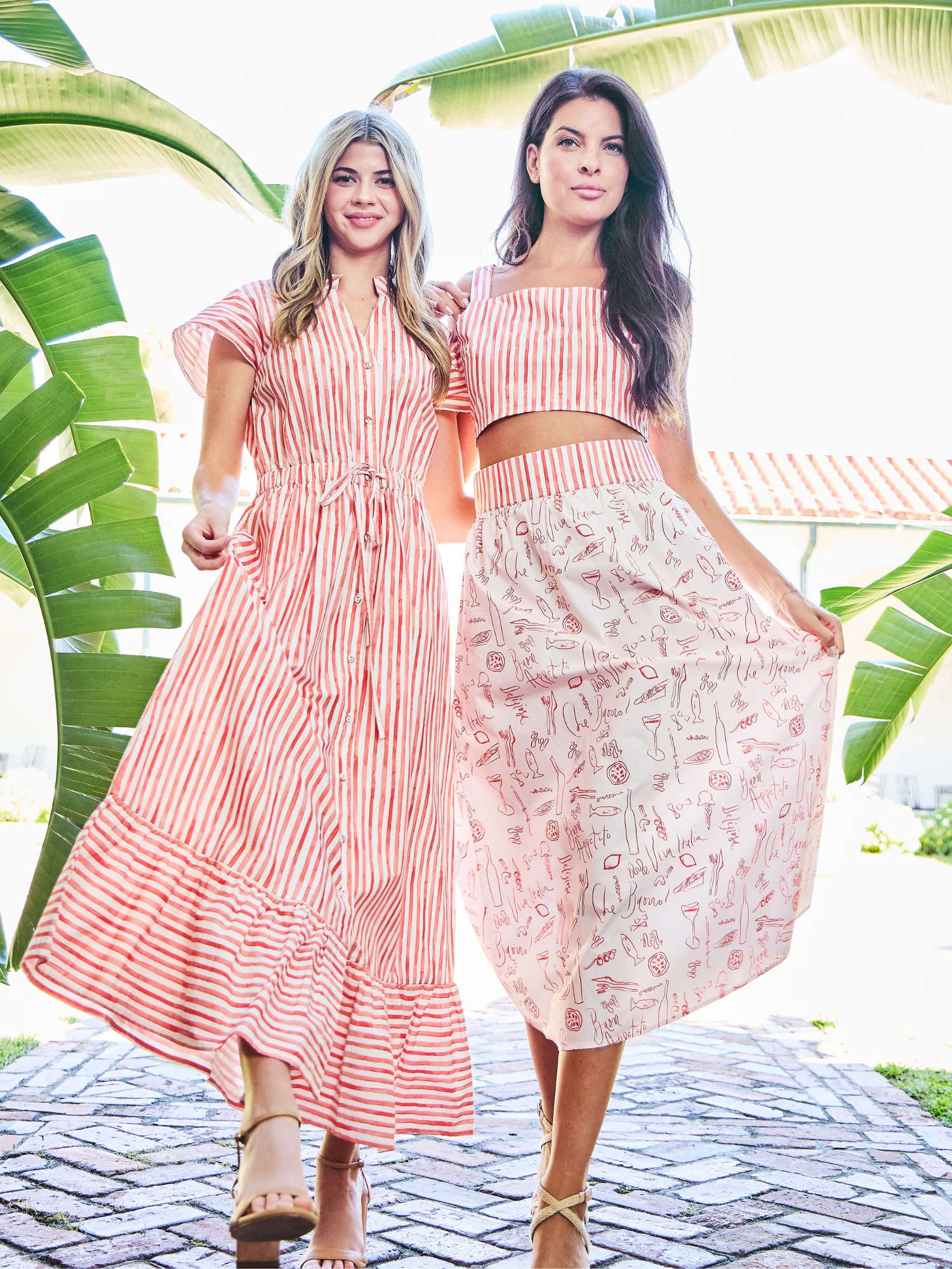 The Flutter Midi Dress | Sorrento Stripe - Image 2