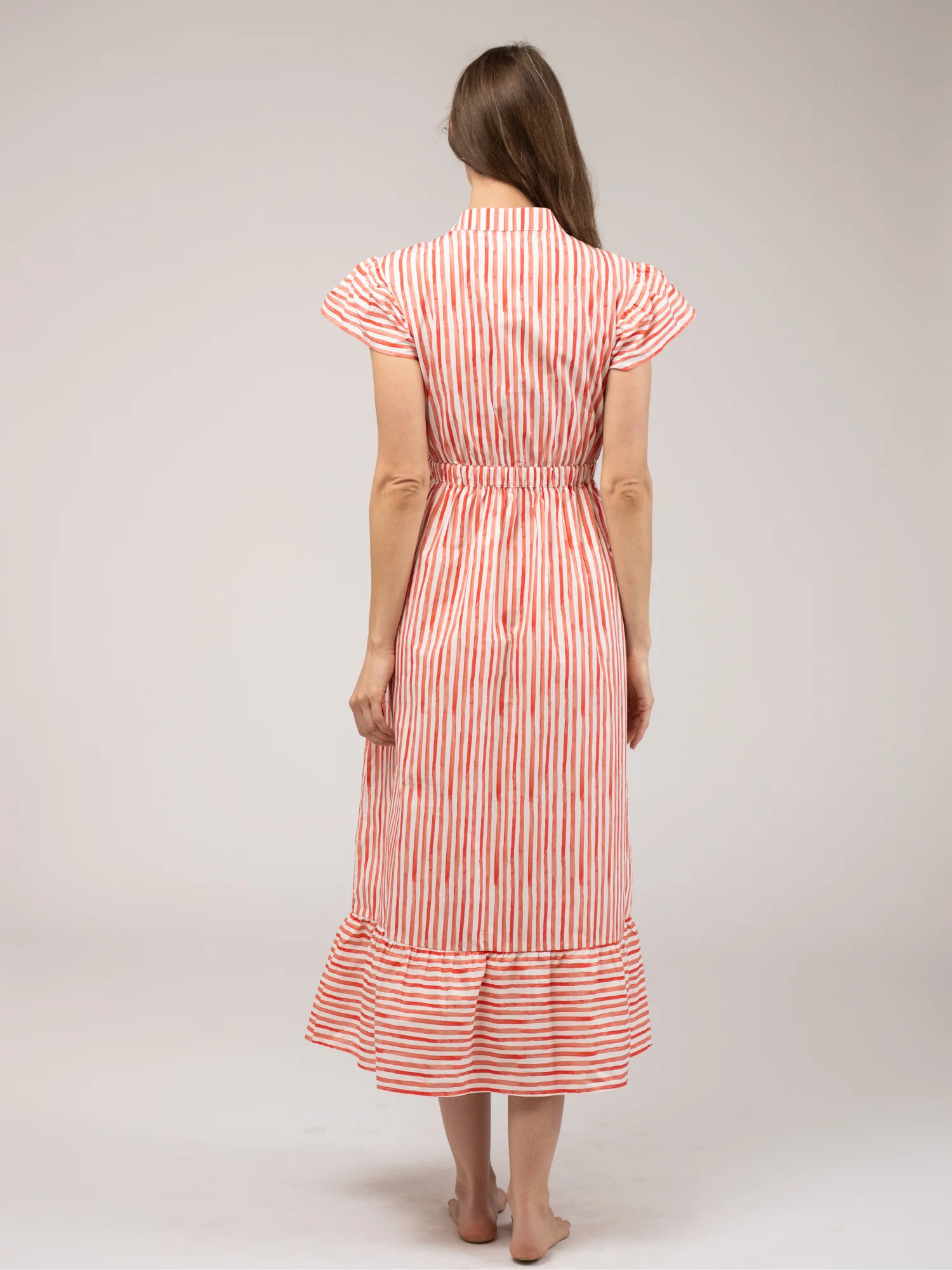 The Flutter Midi Dress | Sorrento Stripe - Image 4