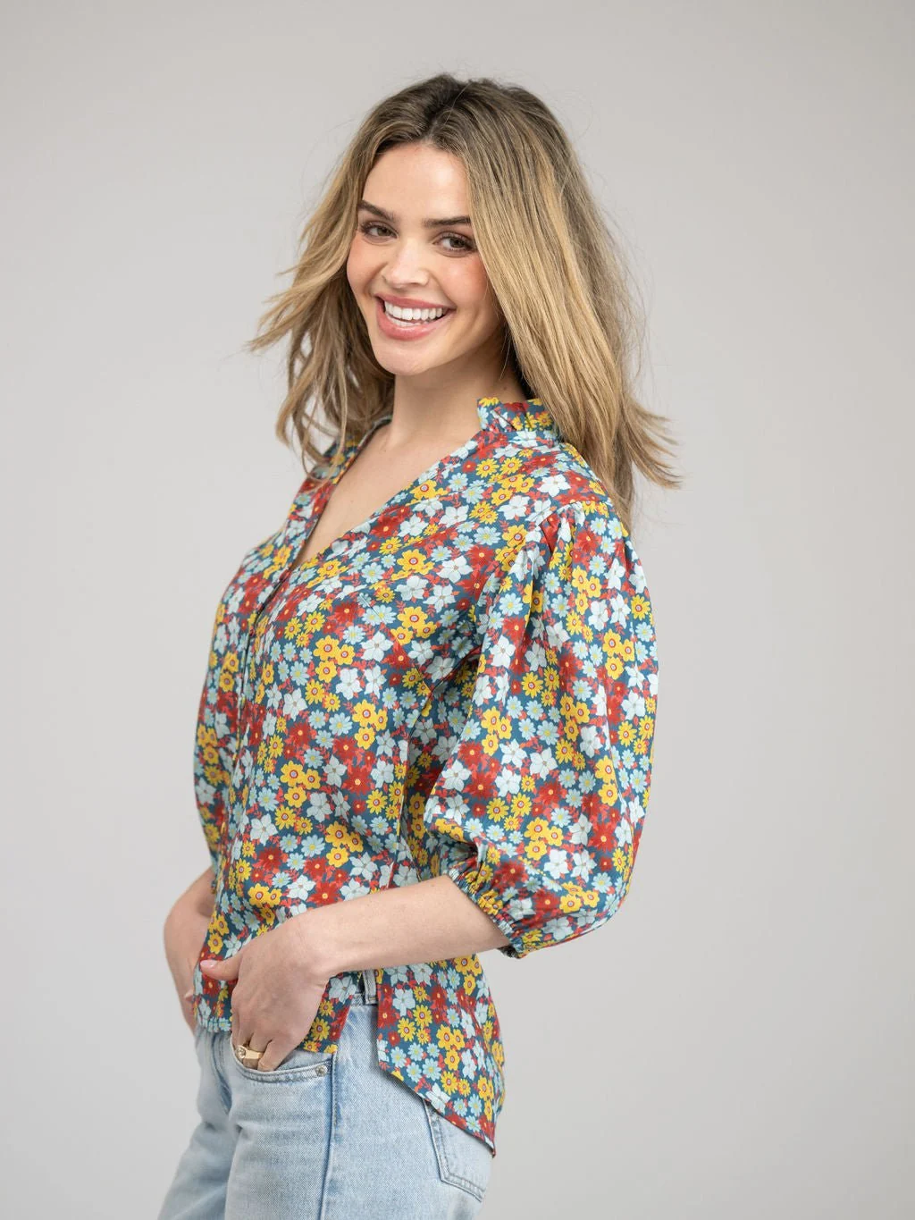 The Lily Top | Multi Fall Garden - Image 3