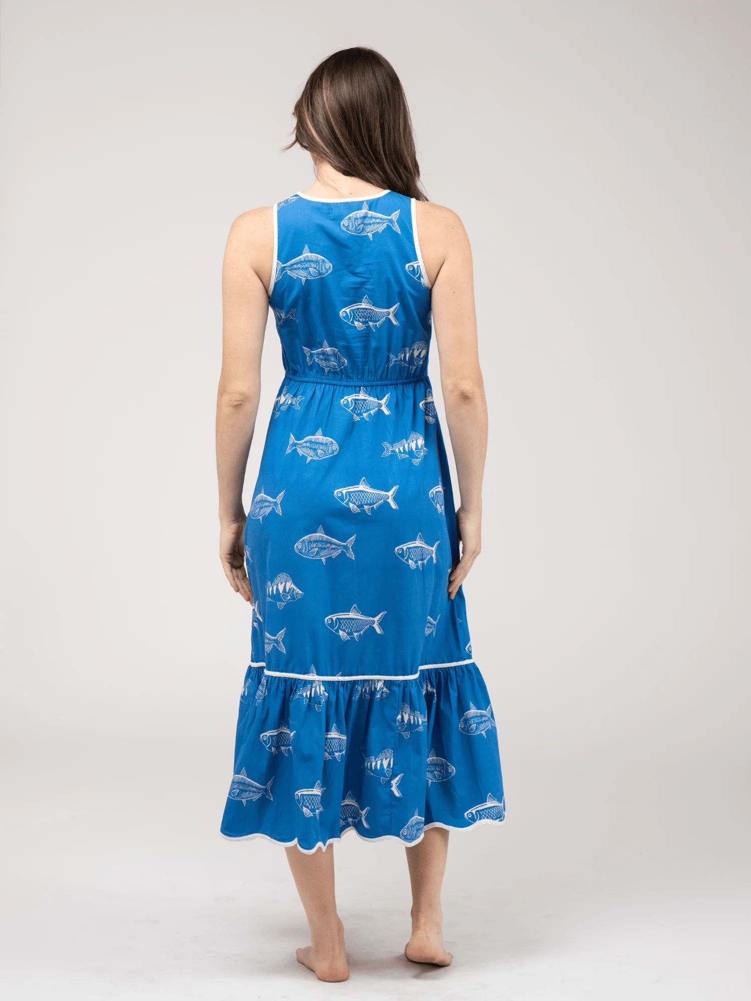 The Lina Dress | Blue Fish - Image 4