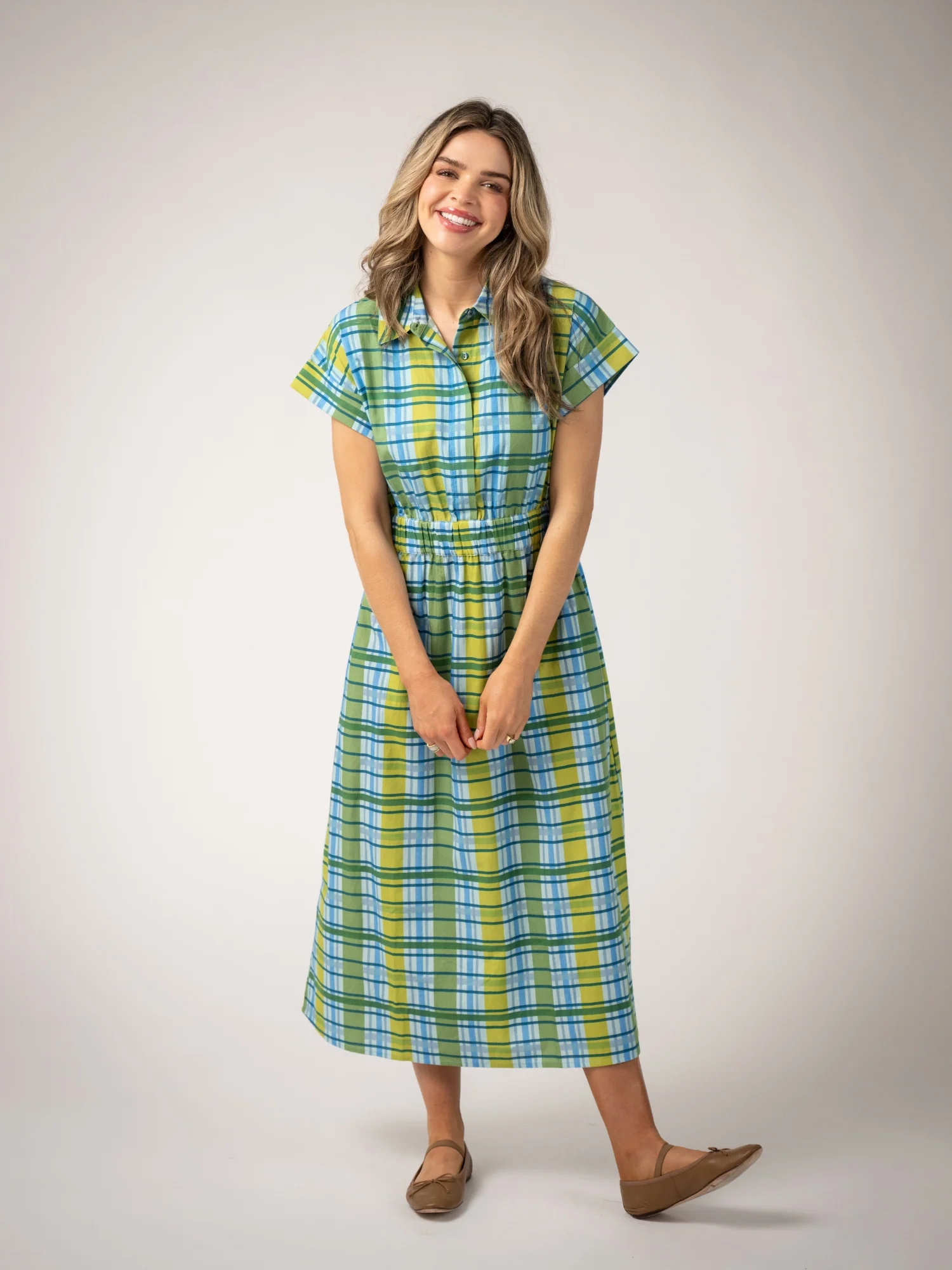 The Lisa Dress | Mystic Plaid