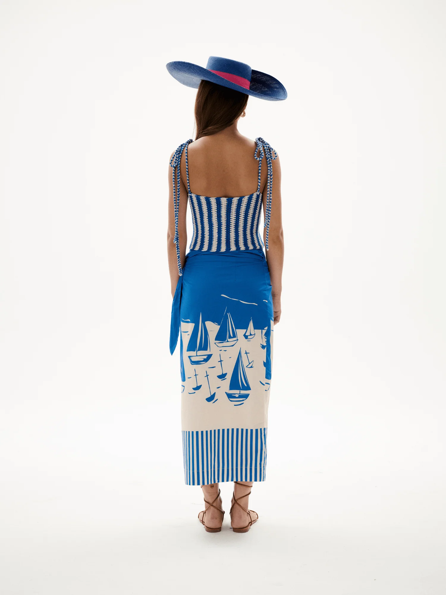 The Loren Skirt in Sailboats - Image 2