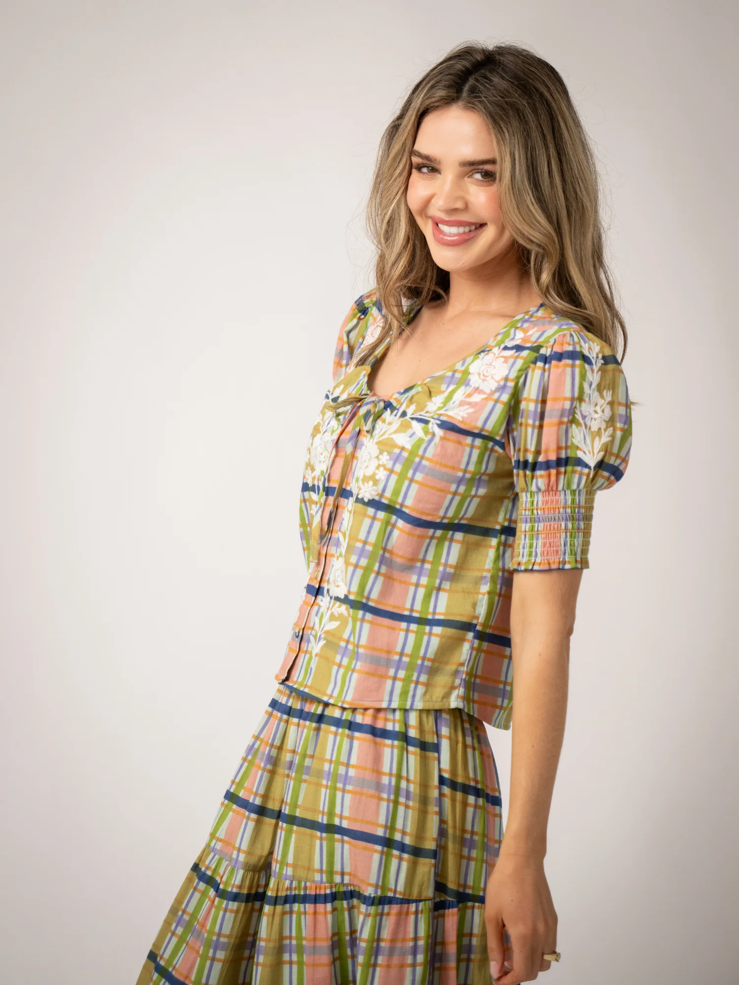 The Louisa Top | Camden Plaid - Image 4