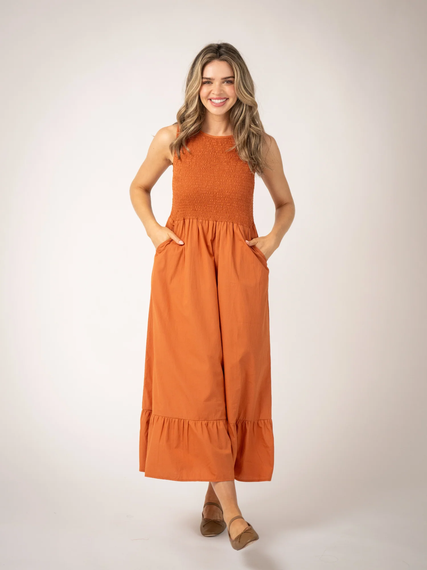 The Margot Dress | Persimmon - Image 3