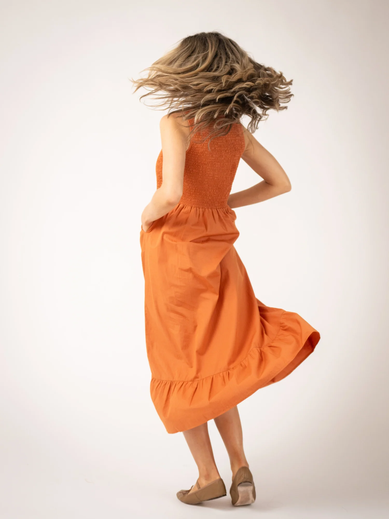 The Margot Dress | Persimmon - Image 6