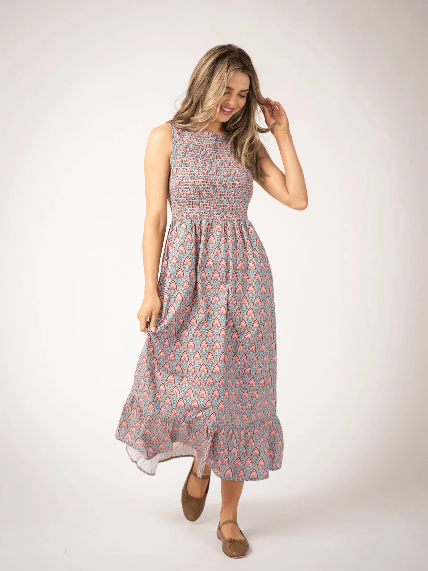 The Margot Dress | Red Scallop - Image 2