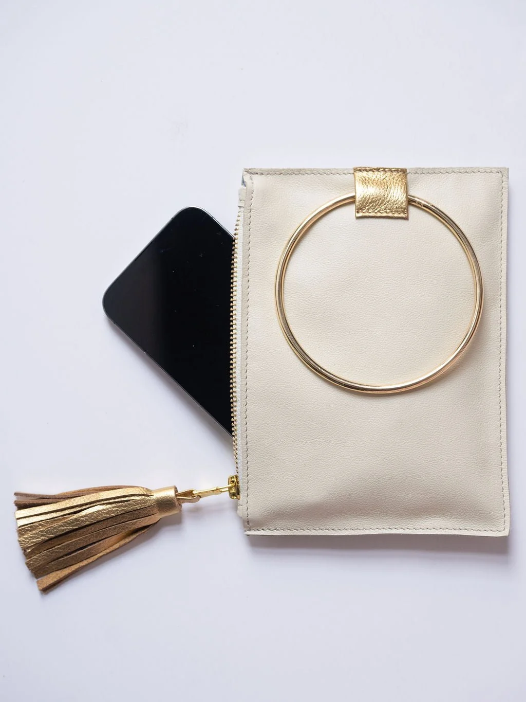 The Metal Ring Wristlet | Chocolate - Image 5