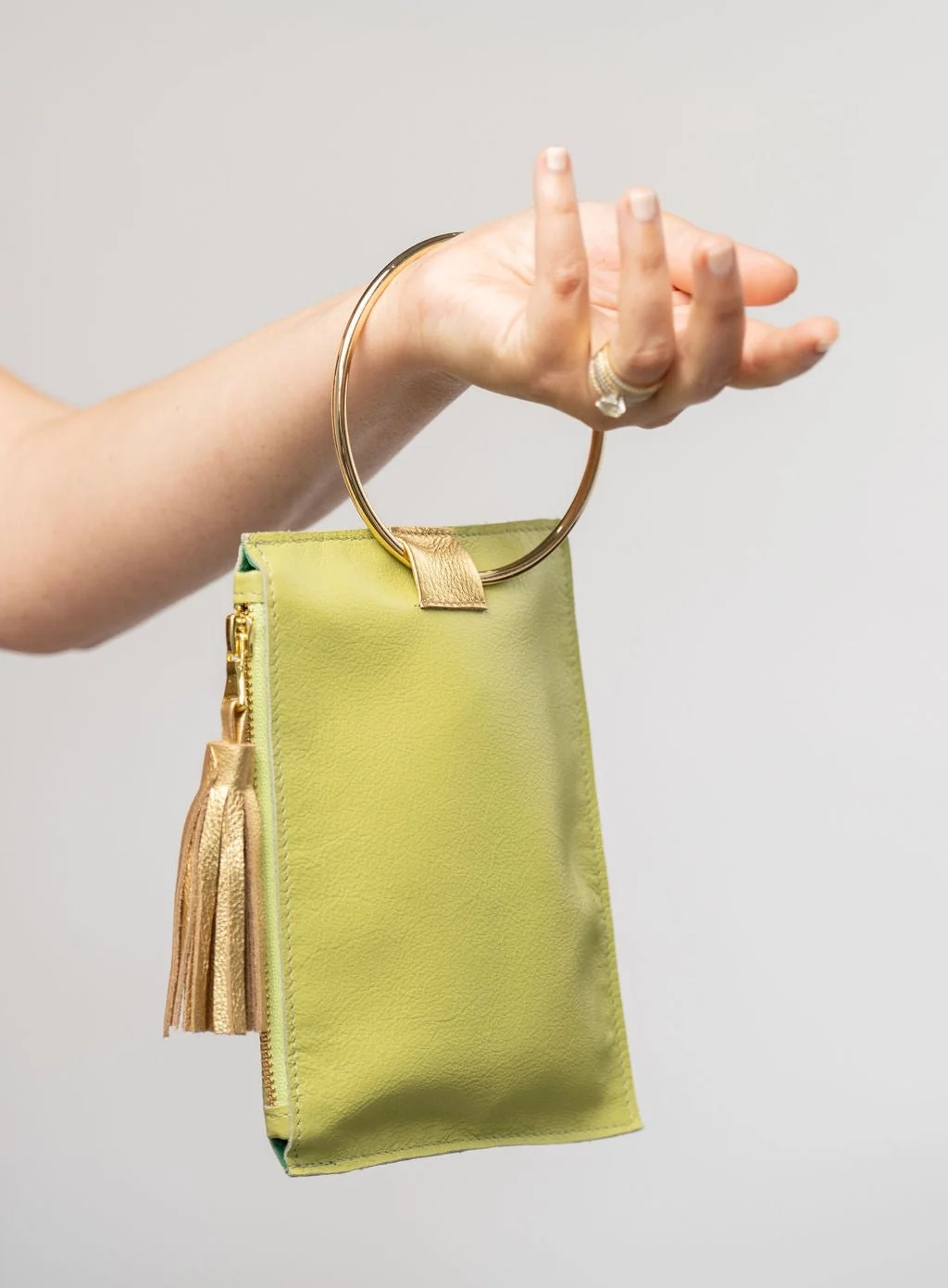 The Metal Ring Wristlet | Citrus - Image 2