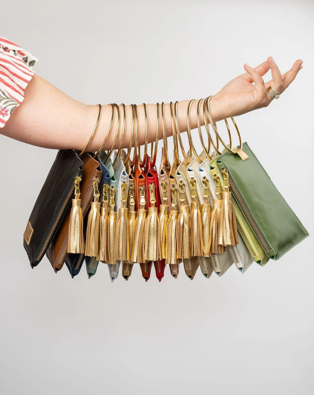 The Metal Ring Wristlet | Rose Gold - Image 4