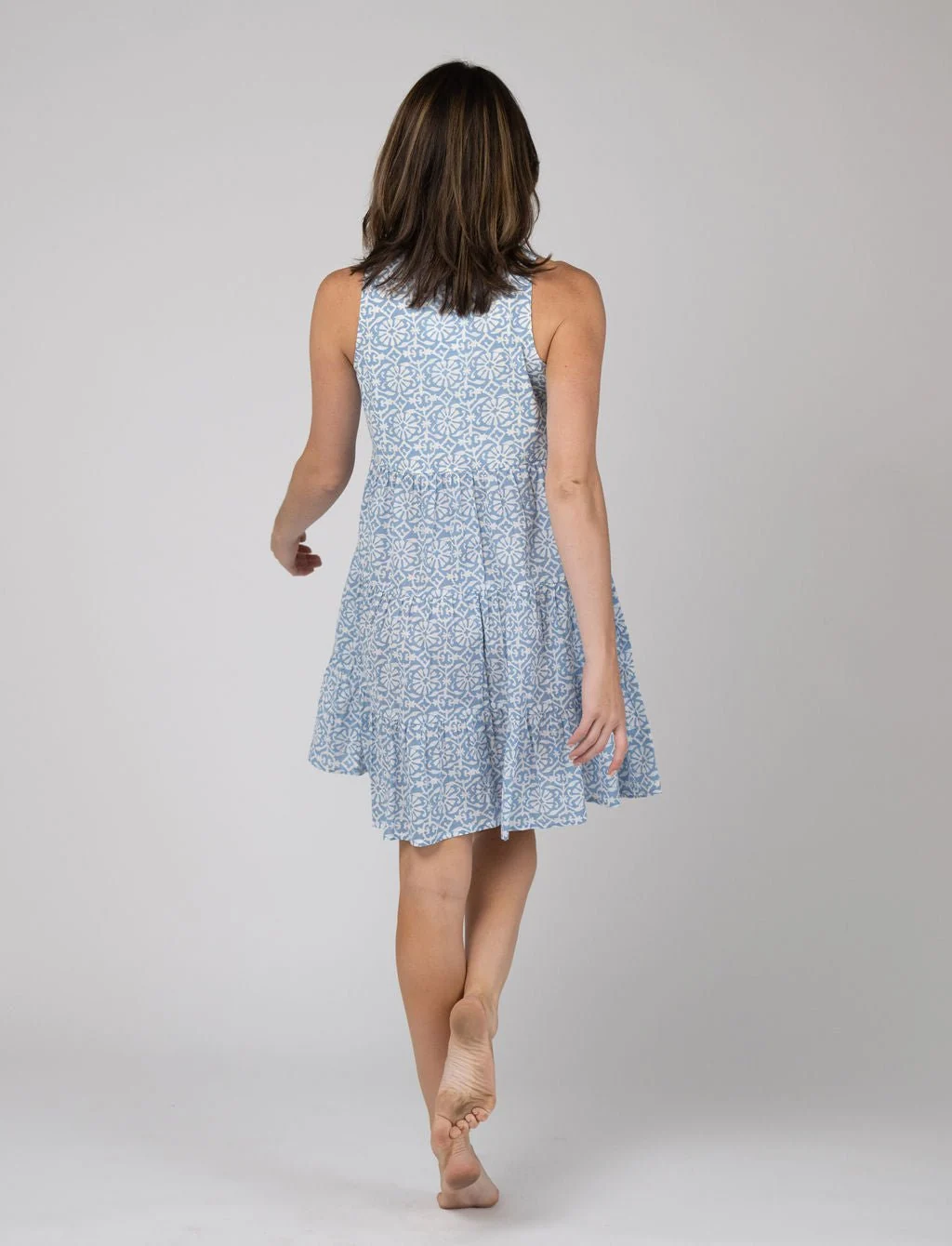 The Newport Mini Dress | Blue Daisy - Image 5