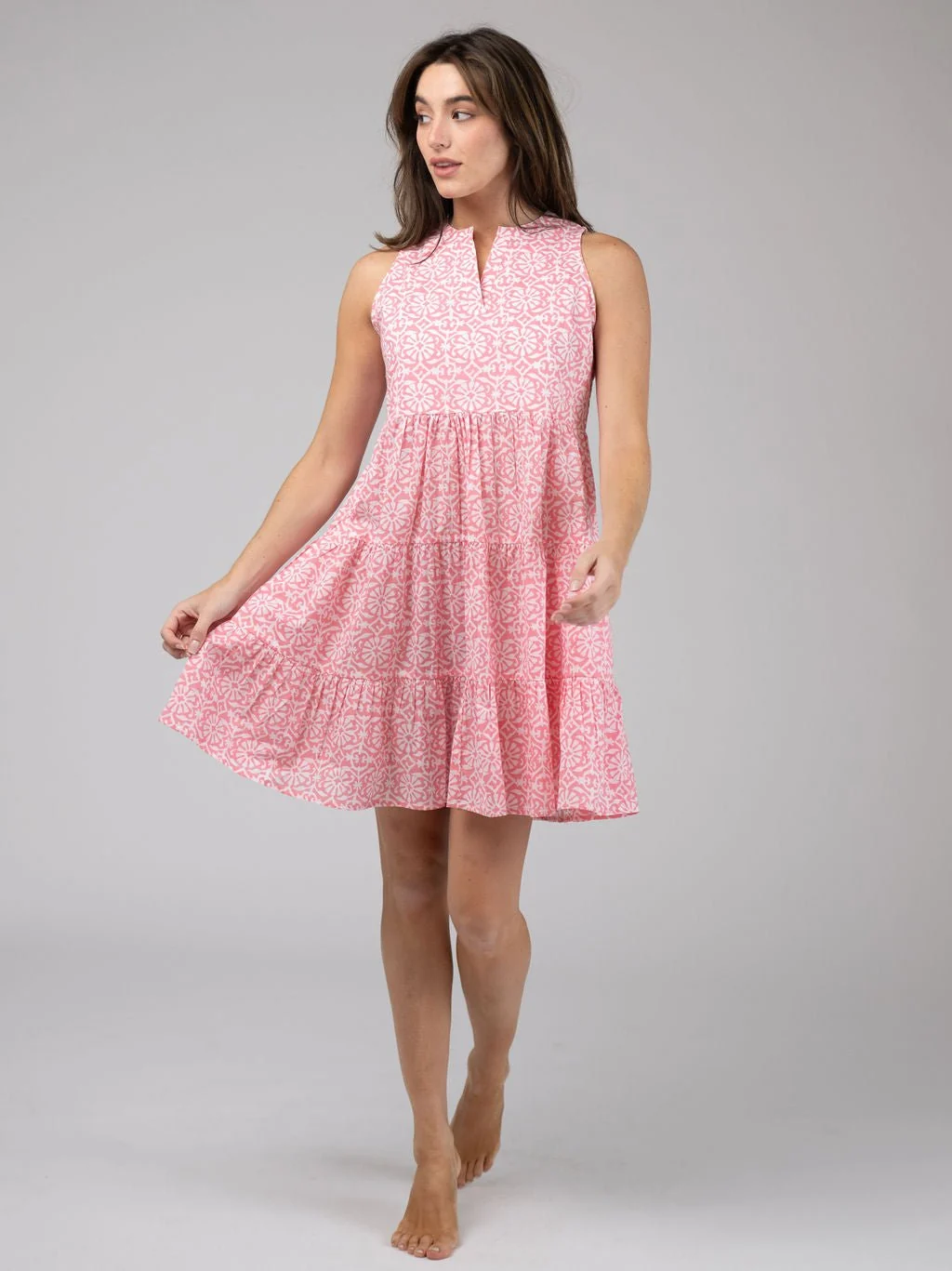 The Newport Mini Dress | Pink Daisy
