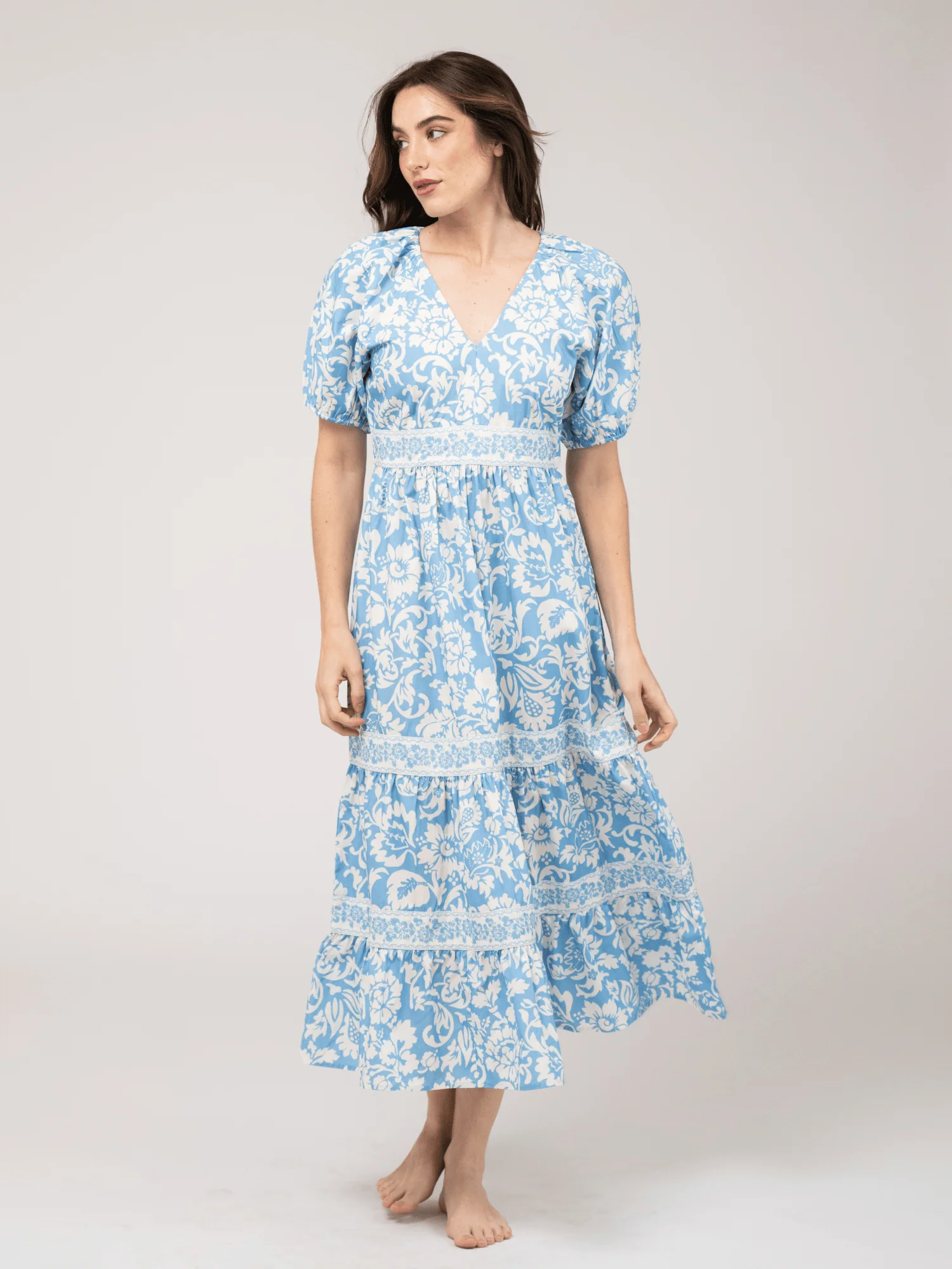 The Poppy Dress | Blue Flore