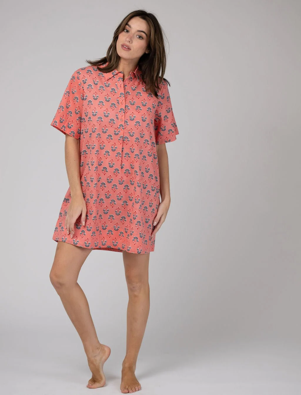 The Sconset Shirt Dress | Pink Fleur - Image 2