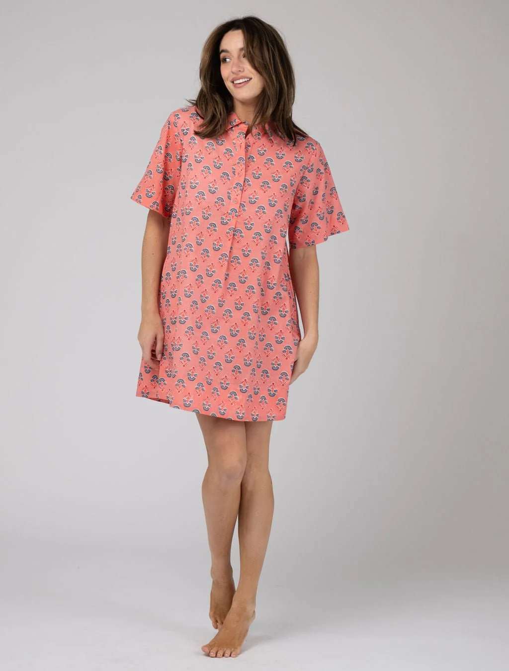 The Sconset Shirt Dress | Pink Fleur - Image 3