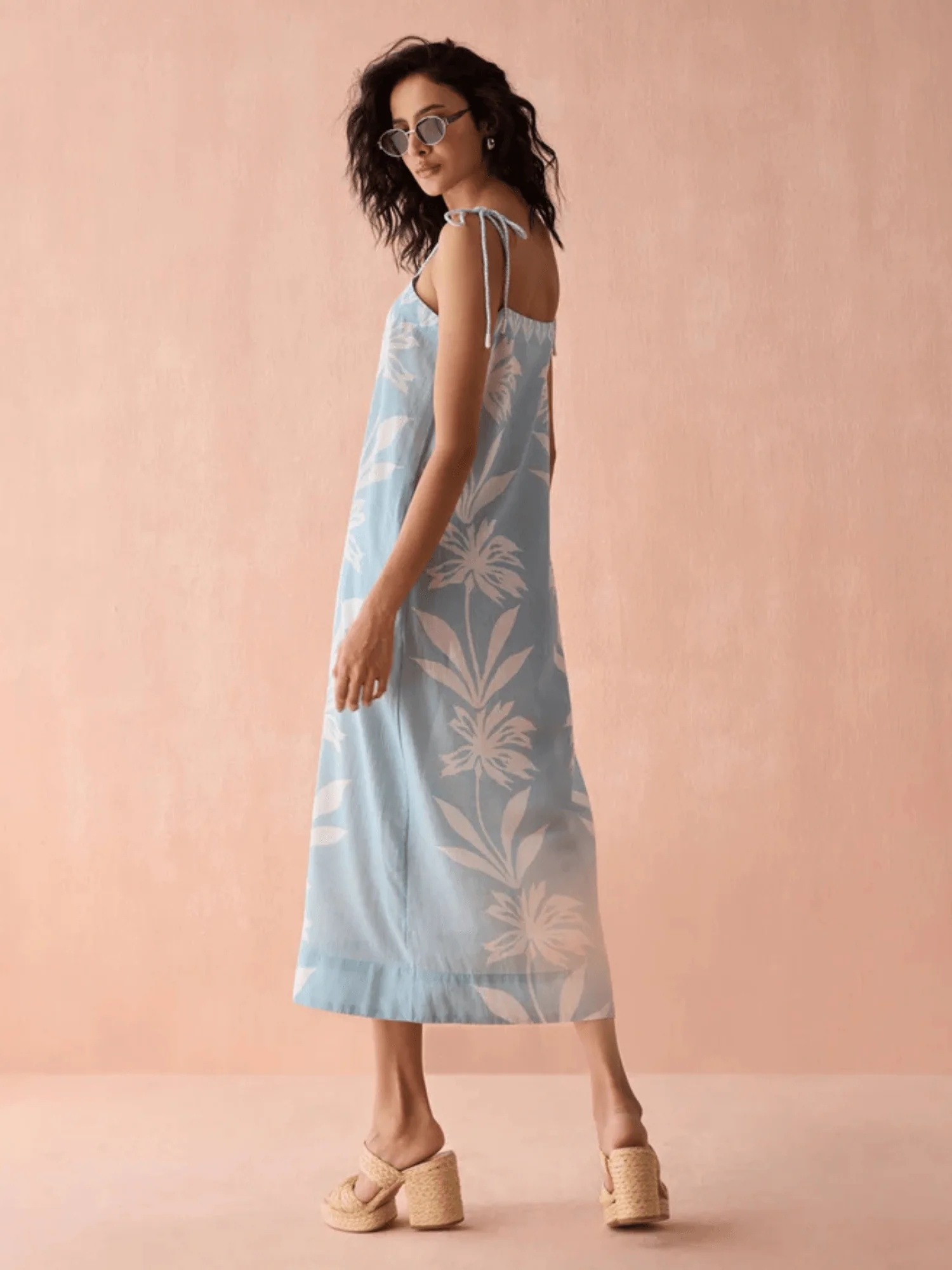 Tillie Maxi Dress in Dana Skylight - Image 4