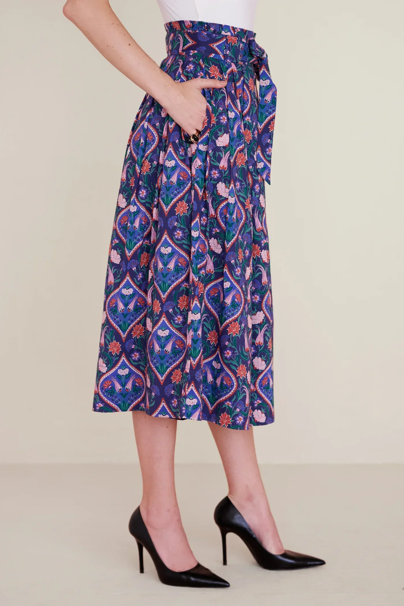 Tobias Skirt in Persian Tile Lapis - Image 2
