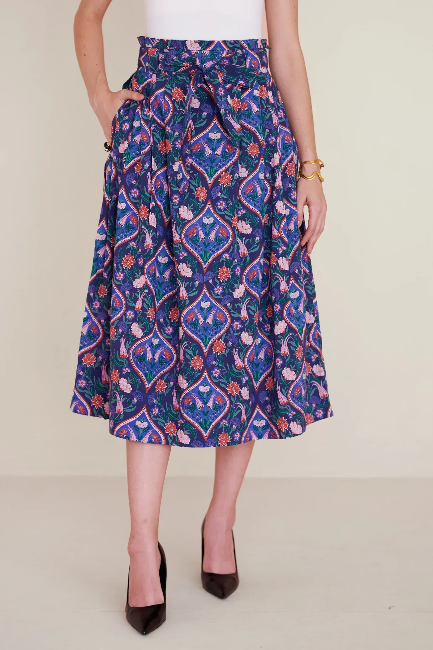 Tobias Skirt in Persian Tile Lapis - Image 3