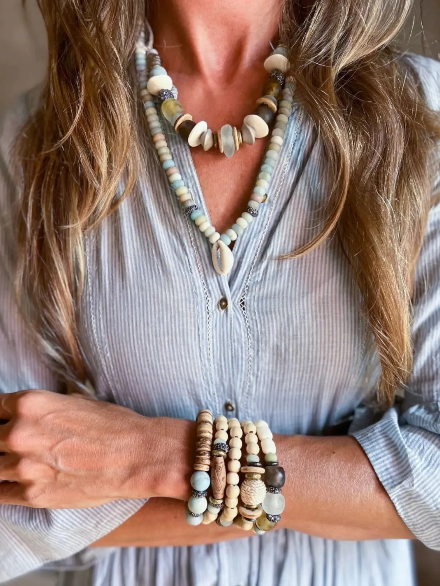 Tribal Classic Necklace | Sea Glass - Image 2
