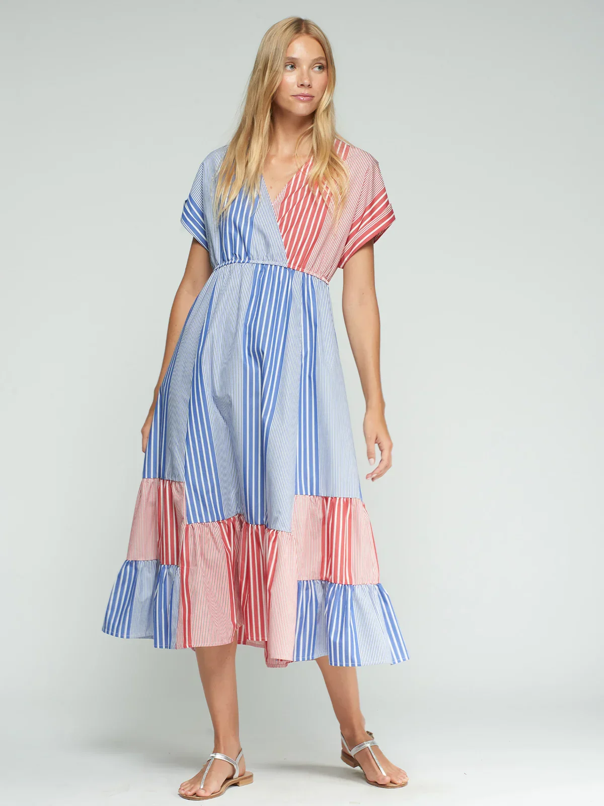 Two-toned Striped Dress - Image 3