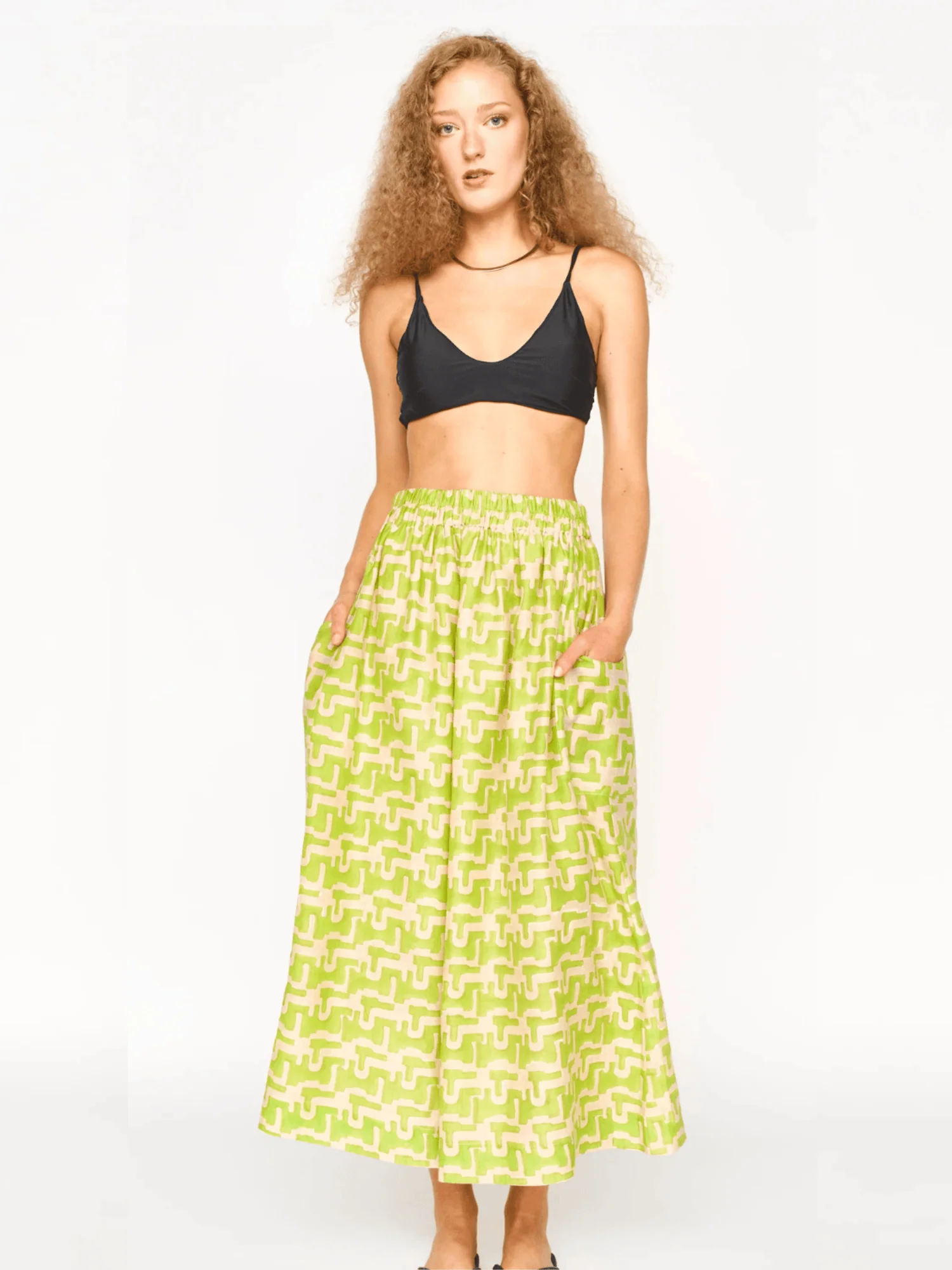 Verona Skirt in Lime Popova