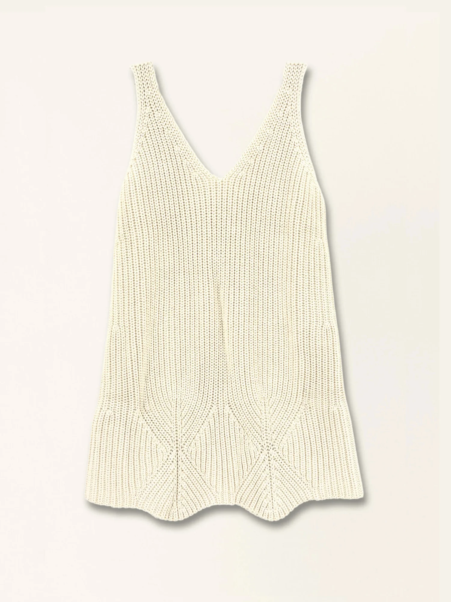 Aries Knit Mini Dress in Bone - Image 2