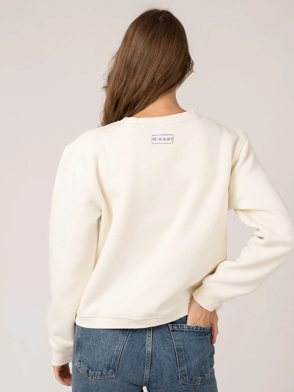 White Nantucket Fish Crewneck Sweatshirt - Image 3