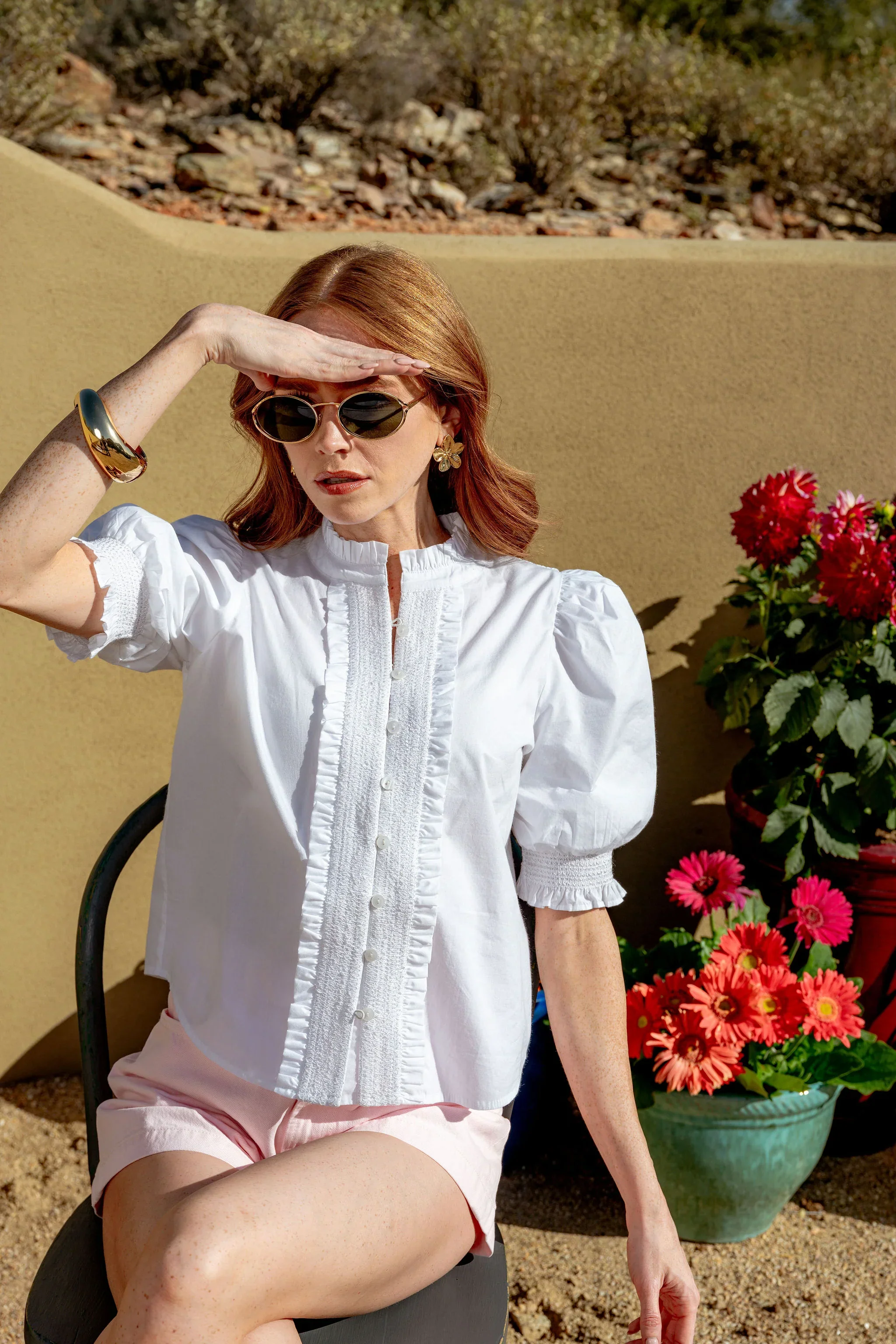Zinny Top in Bright White - Image 2