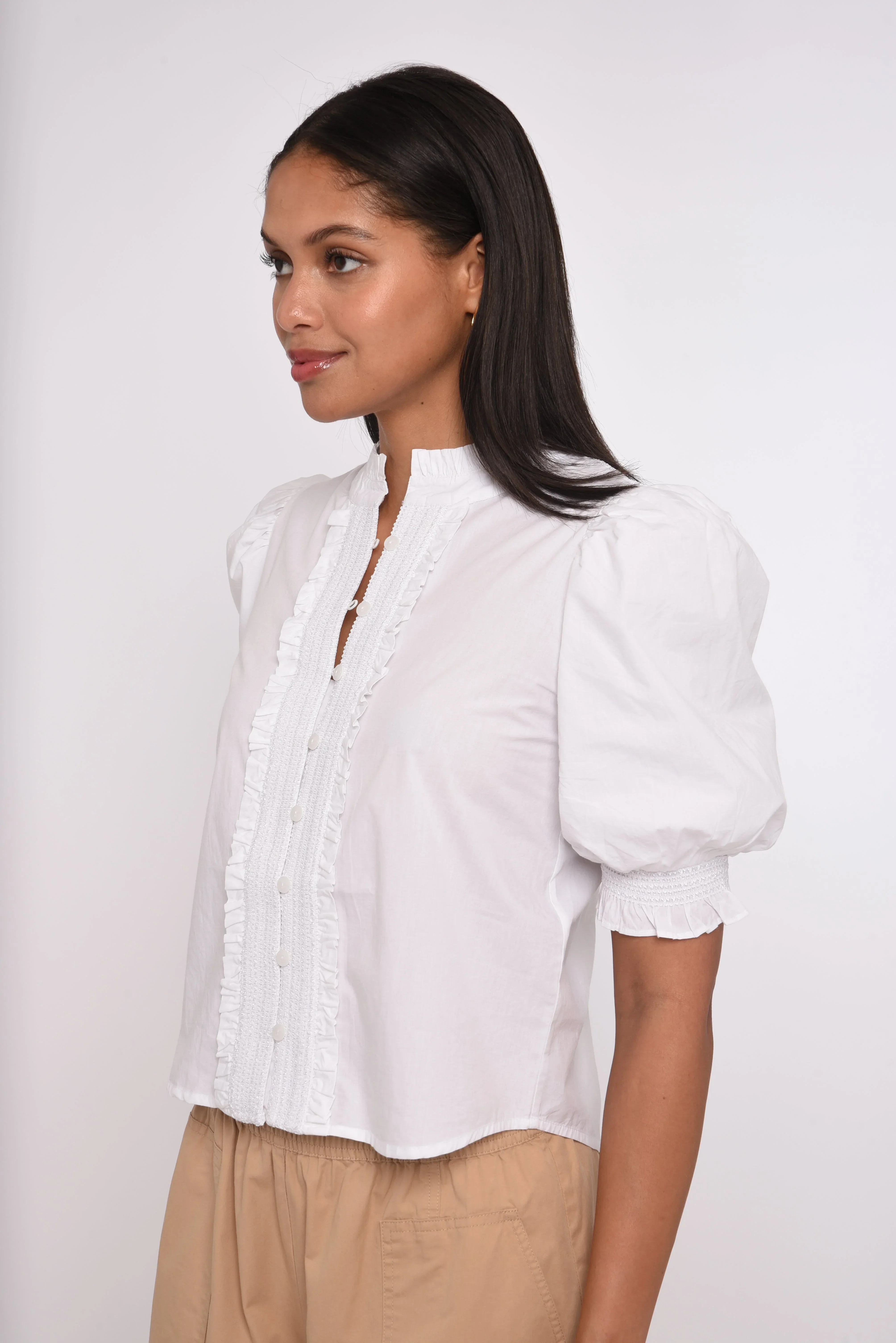 Zinny Top in Bright White - Image 3